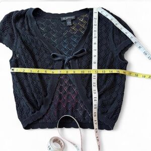 INC International Concepts Black Knit Cardigan